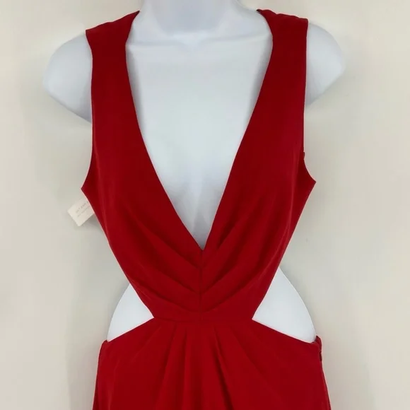 Fame and Partners The Lennox Dress in Cherry Red Size 8 New with Tags - Picture 6 of 15